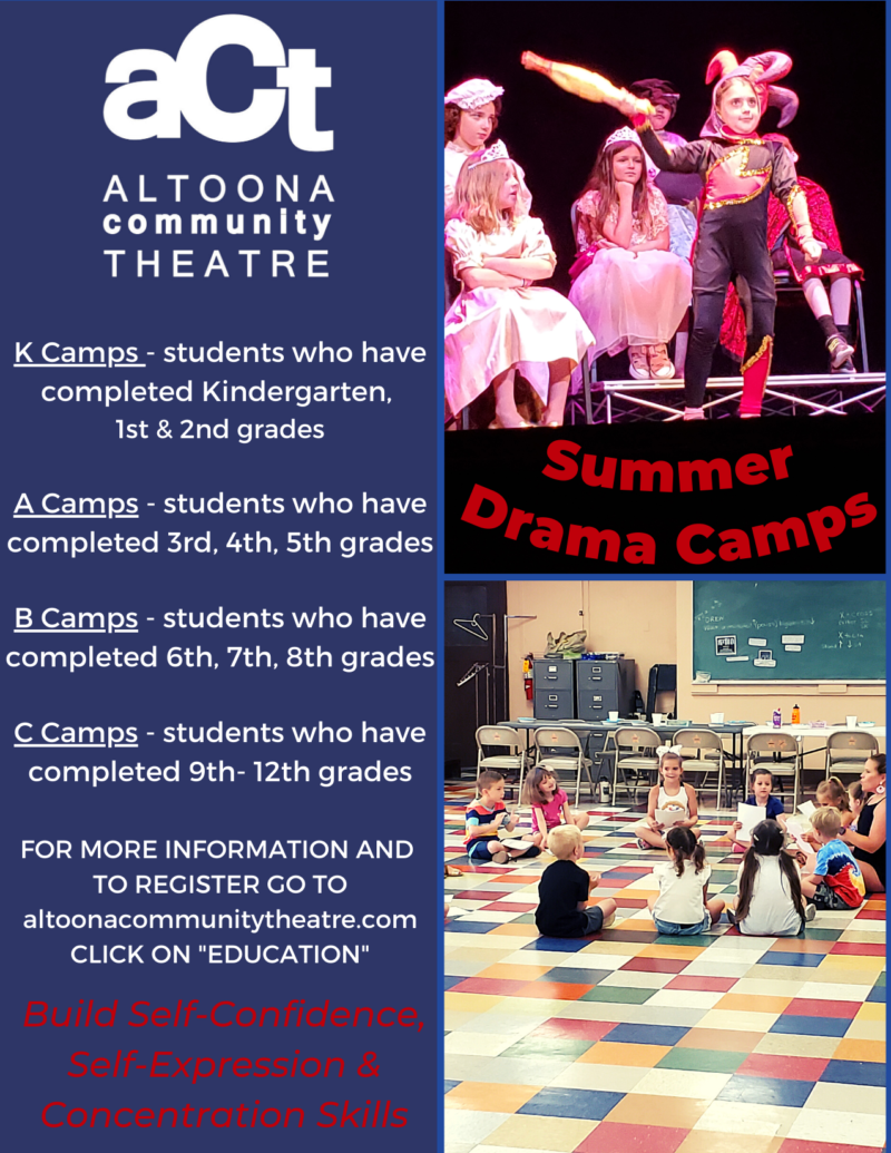 Summer Drama Camps Altoona Community Theatre