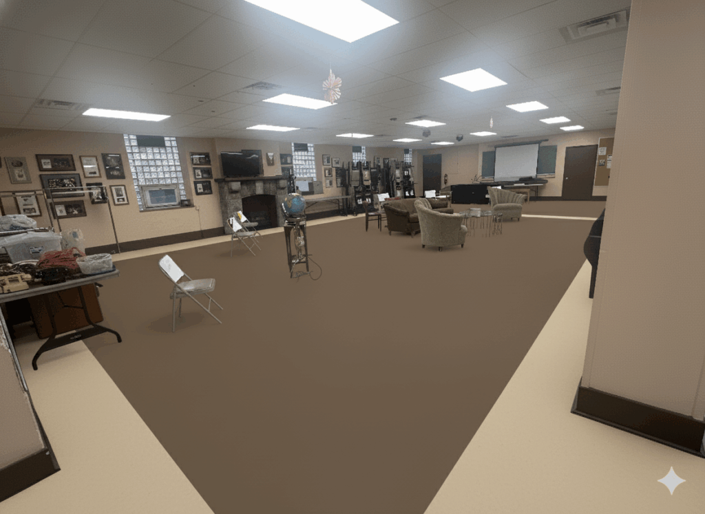 Concept Rendering of New Flooring